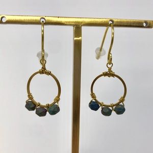 Handcrafted Earrings - Charcoal
